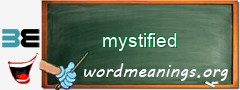 WordMeaning blackboard for mystified